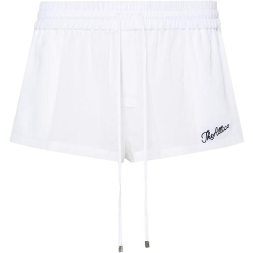 The Attico shorts con ricamo - bianco