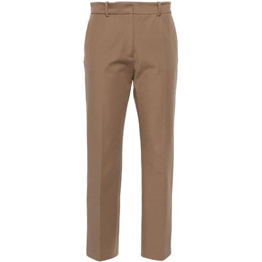 JOSEPH pantaloni toile coleman crop - marrone