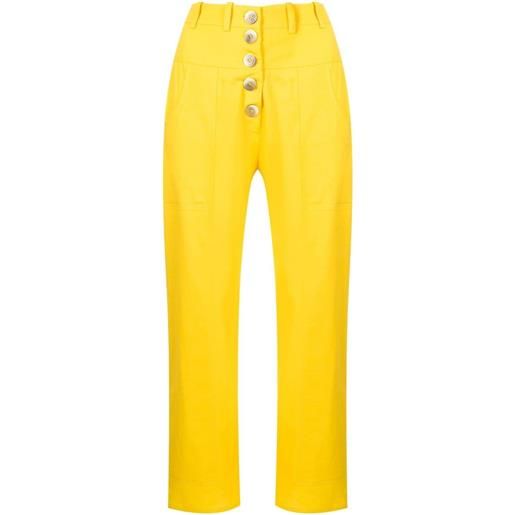 Olympiah pantaloni crop - giallo