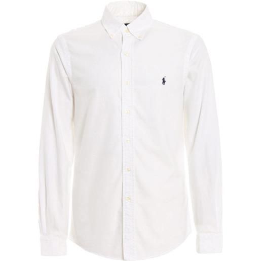 Polo Ralph Lauren camicia oxford b/d in cotone bianco