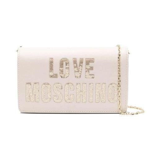 Love Moschino borsa con logo in paillettes
