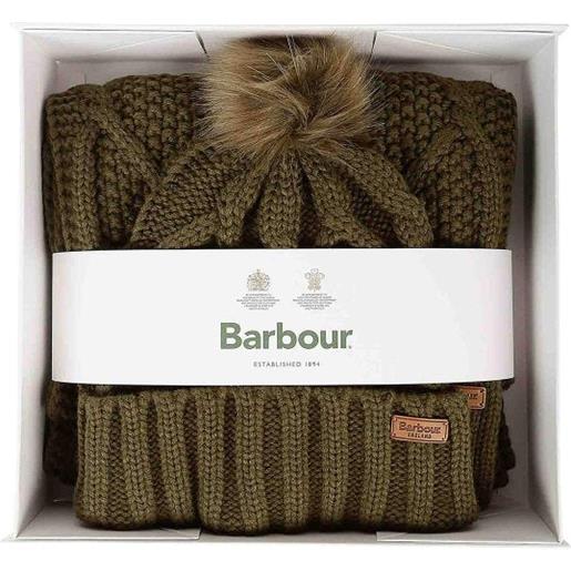 Barbour set regalo con sciarpa e berretto ridley