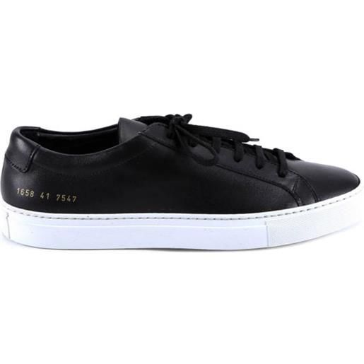 Common Projects sneakers nere in pelle liscia