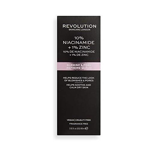 Revolution Skincare London makeup Revolution Skincare London cura della pelle 10% di niacinamide + 1% di zinco siero per le imperfezioni e i pori più grande