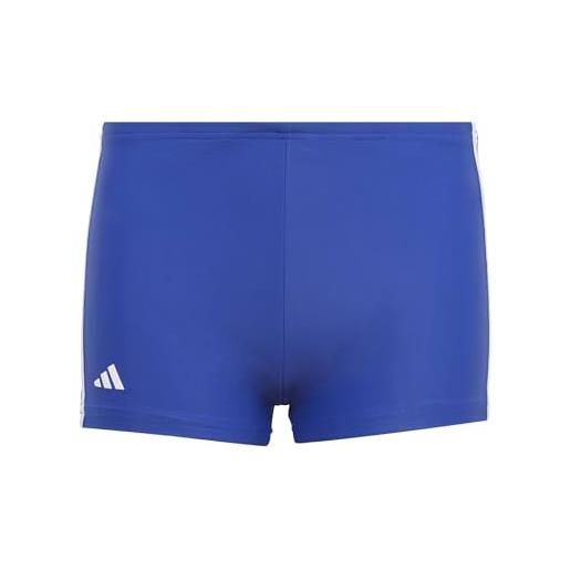 adidas ic4734 3s boxer costume da nuoto semi lucid blue/white 5-6a