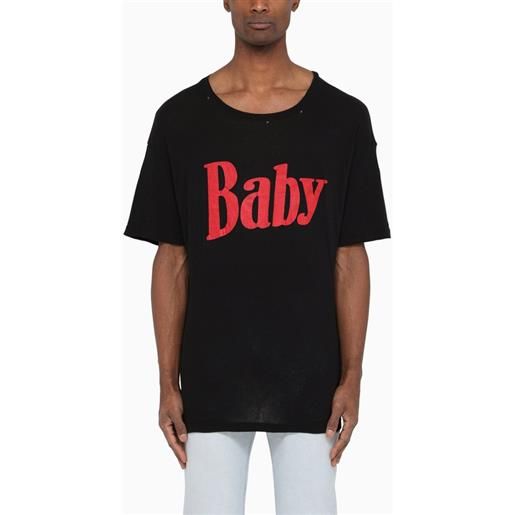 ERL t-shirt girocollo baby nera