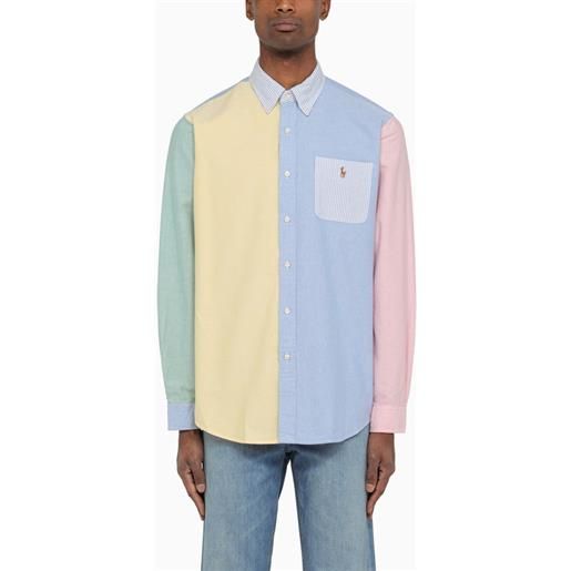 Polo Ralph Lauren camicia oxford patchwork multicolore