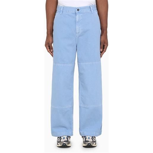 Carhartt WIP pantalone garrison frosted blu