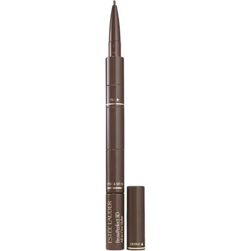 Estée Lauder matita per sopracciglia multifunzionale brow. Perfect 3d (all-in-one styler) brunette