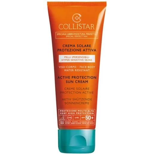 Collistar crema viso solare protezione attiva spf 50 + pelli ipersensibili - 100 ml