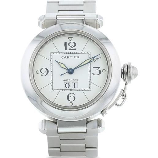 Cartier - orologio pasha 36mm pre-owned 2000 - donna - acciaio inossidabile/vetro zaffiro - taglia unica - bianco