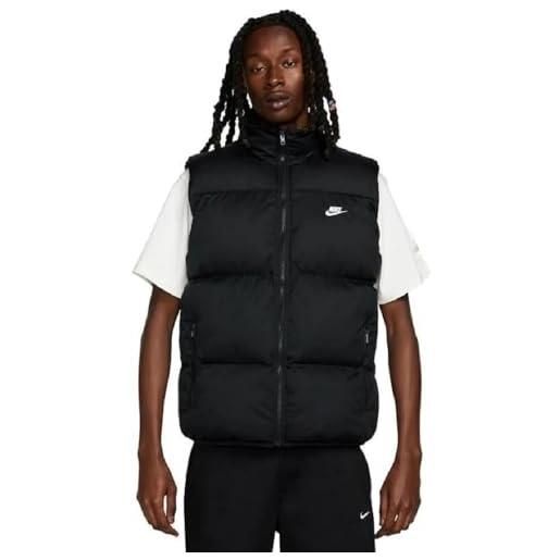 Nike club puffer giacca, nero/bianco, xxl uomo