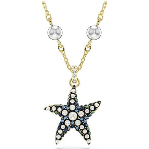 SWAROVSKI pendente idyllia, stella marina, multicolore, placcatura oro 5684116