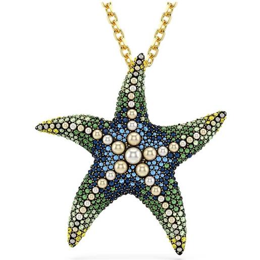 SWAROVSKI pendente e spilla idyllia, stella marina, multicolore, placcatura oro 5684168