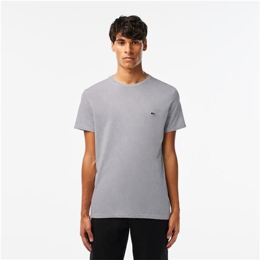 LACOSTE t-shirt uomo silver chine