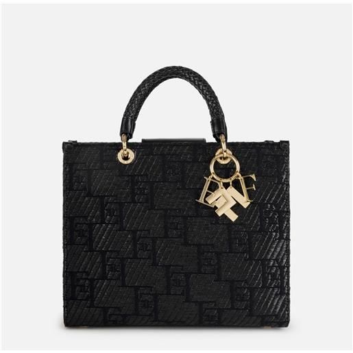 Elisabetta Franchi borsa shopper donna nero