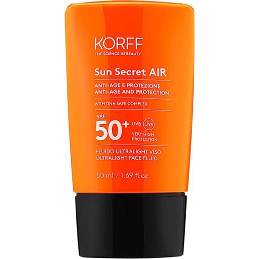 Korff sun secret air fluido ultralight viso spf50+ 50ml