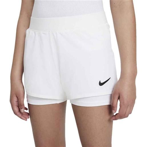 Nike court dri fit victory shorts bianco 8-9 years ragazzo
