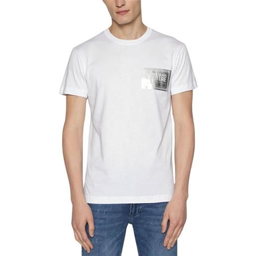 Versace Jeans Couture t-shirt uomo piece text foil bianco / xl