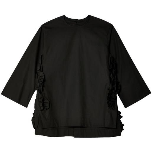 Comme des Garçons TAO blusa con decorazione - nero