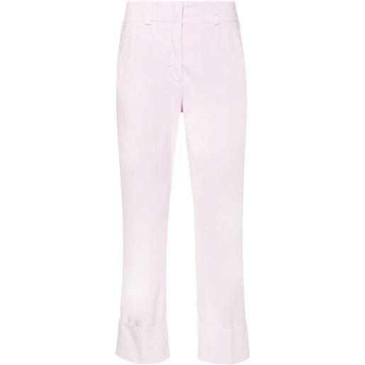 Peserico pantaloni crop - rosa