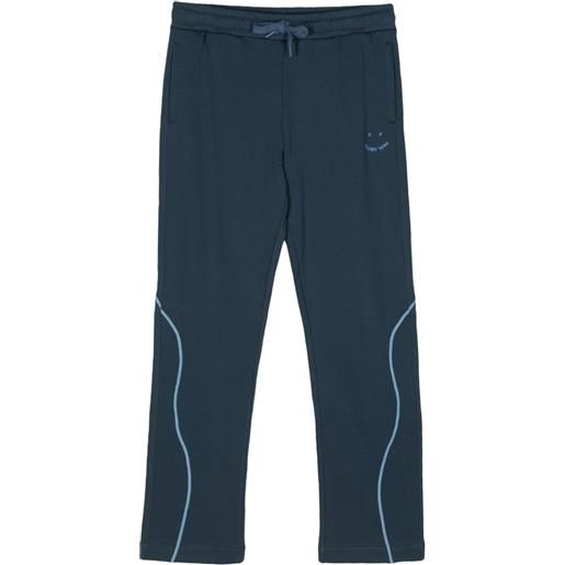 PS Paul Smith pantaloni sportivi con ricamo - blu