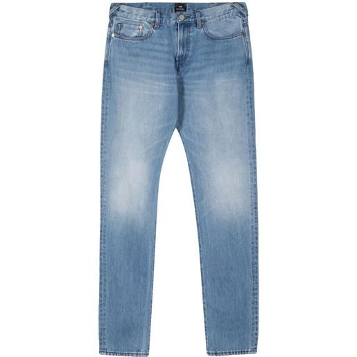 PS Paul Smith jeans affusolati a vita bassa - blu