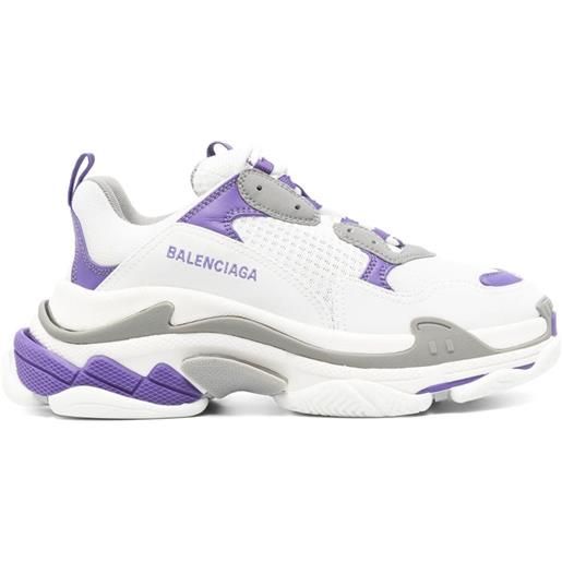 Balenciaga sneakers triple s con design a inserti - bianco