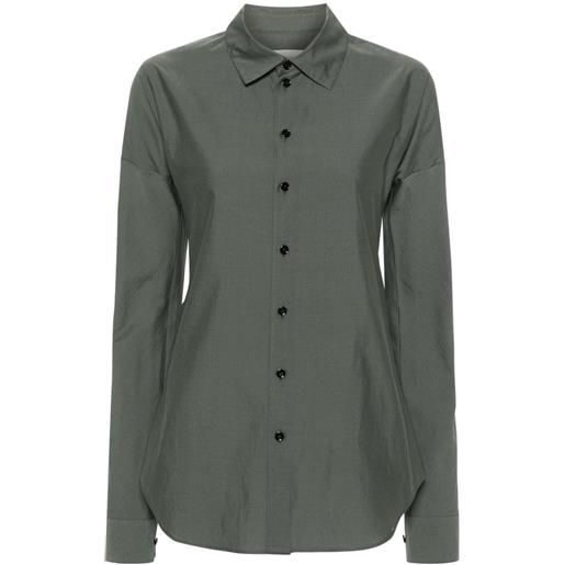 LEMAIRE camicia con colletto multi-way - grigio