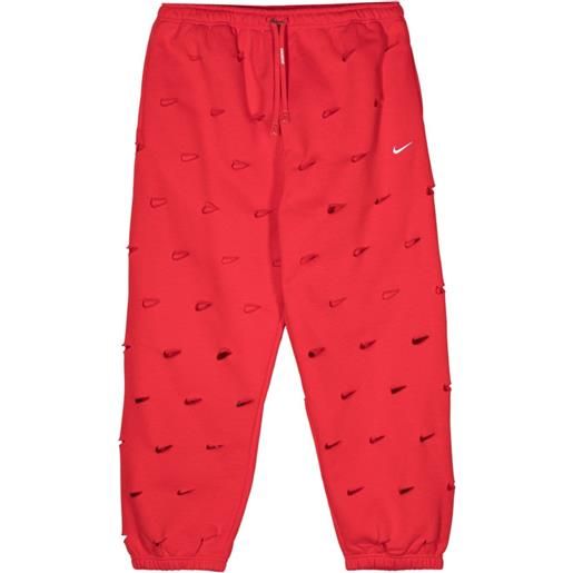 Nike pantaloni sportivi swoosh x jacquemus - rosso