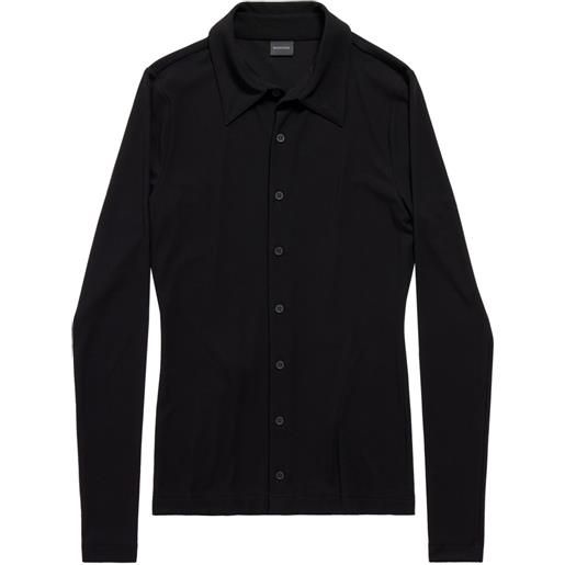 Balenciaga camicia a maniche lunghe - nero