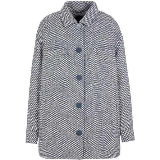 Armani Exchange giacca-camicia a quadri - blu