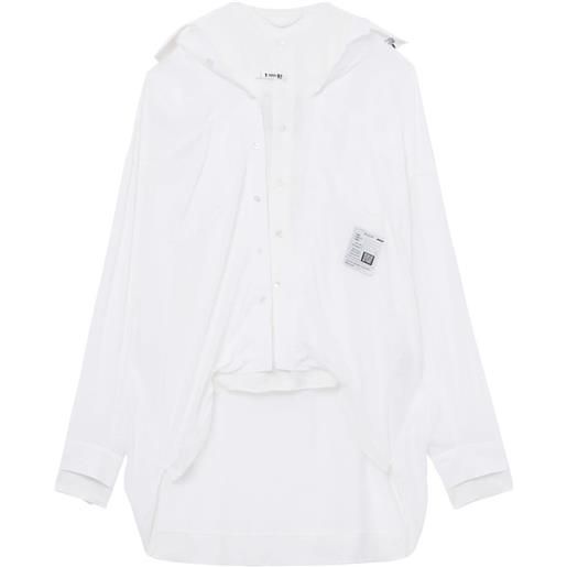 Maison Mihara Yasuhiro camicia a strati - bianco