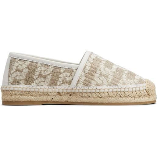 Tod's espadrillas con logo jacquard - toni neutri