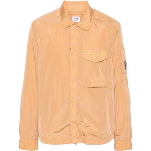 C.P. Company giacca-camicia con applicazione - arancione