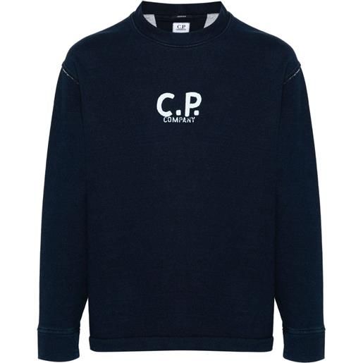 C.P. Company felpa con stampa - blu