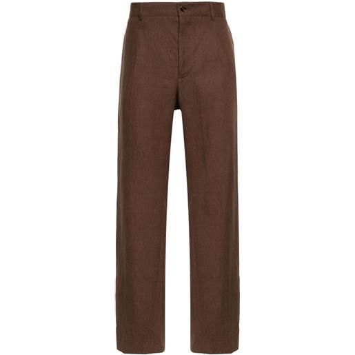 Dolce & Gabbana pantaloni con pieghe - marrone