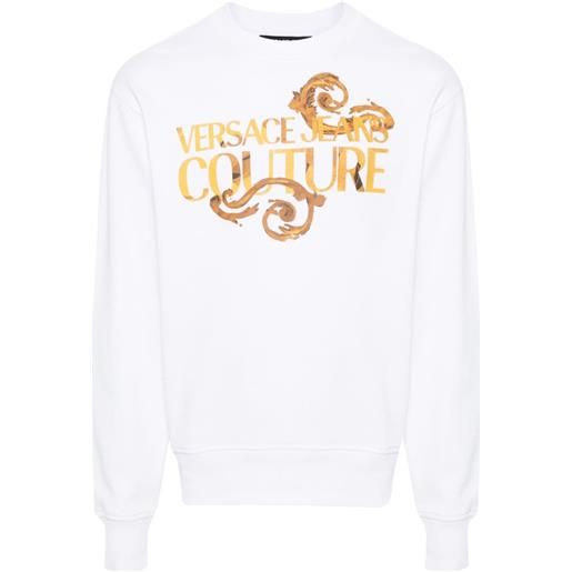 Versace Jeans Couture felpa con stampa - bianco