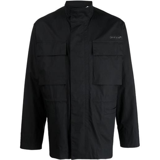 Off-White giacca con stampa diag - nero