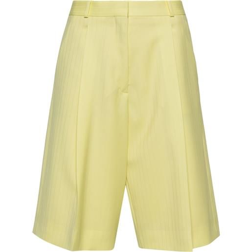 Del Core shorts sartoriali gessati - giallo