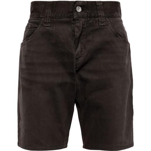 Dolce & Gabbana shorts denim con applicazione - marrone