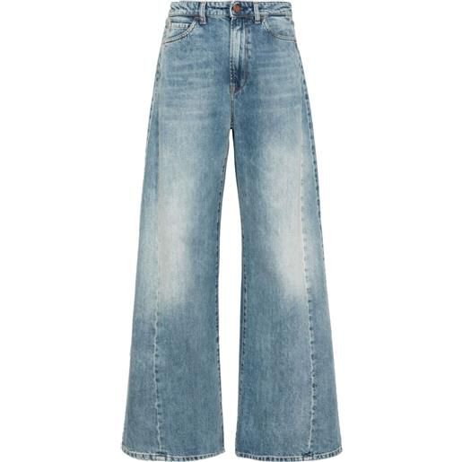 3x1 jeans diana dritti a vita alta - blu