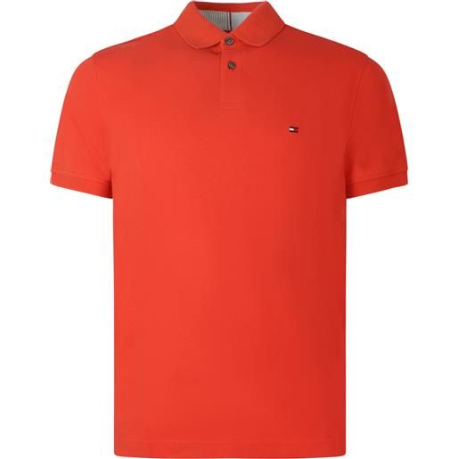 TOMMY HILFIGER polo rossa con logo per uomo