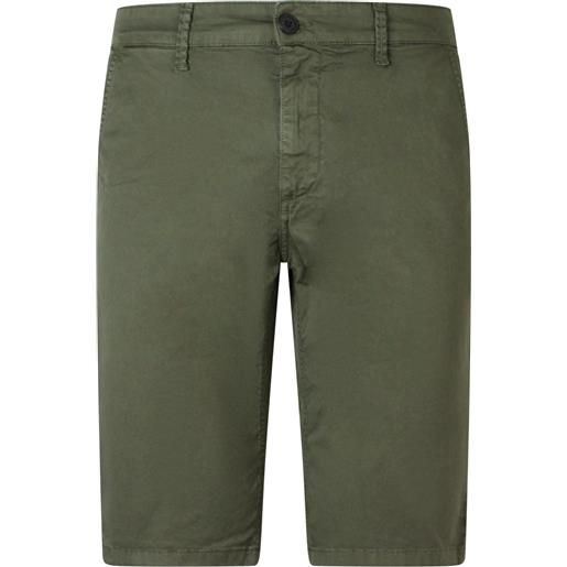 LYLE E SCOTT shorts verde con mini logo per uomo