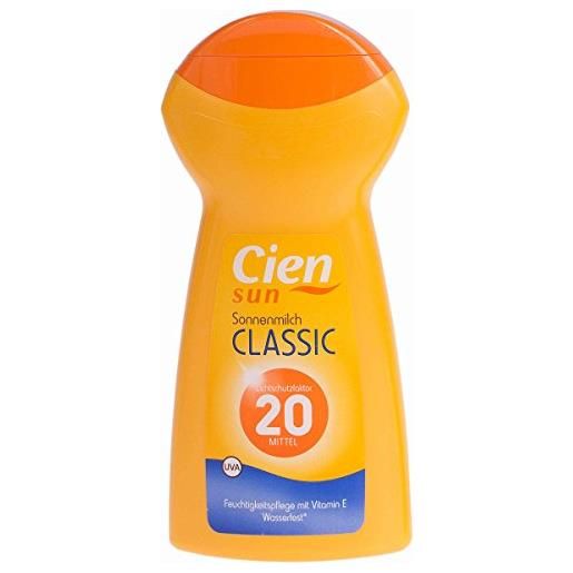 Cien® sun classic - latte solare spf 20, qualità made in germany, 250 ml