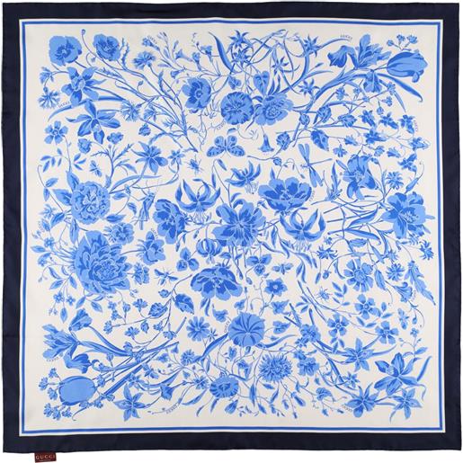 GUCCI foulard in seta stampa floreale