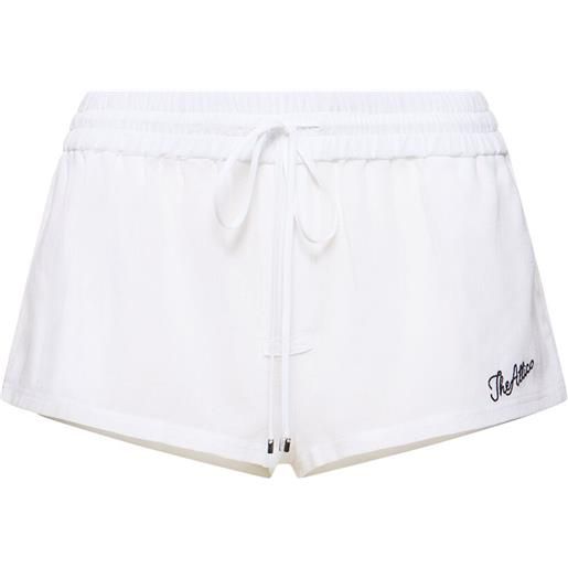 THE ATTICO mousseline low waist logo shorts