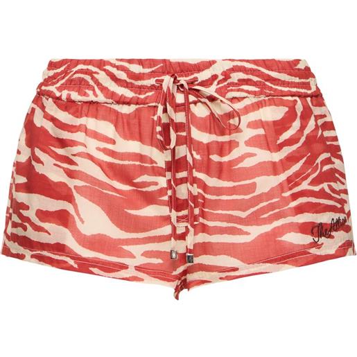 THE ATTICO printed mousseline low waist shorts