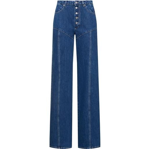 MARINE SERRE jeans deadstock in denim vita alta