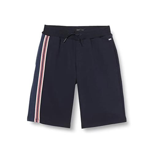 IKKS short style jogging bleu marine à double bande côté xu25006.48 pantaloncini bermuda, navy, 12 anni bambina